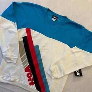 🆕 Vintage 80s Voit Colorblock Sweatshirt L New With Tags Geometric Sport